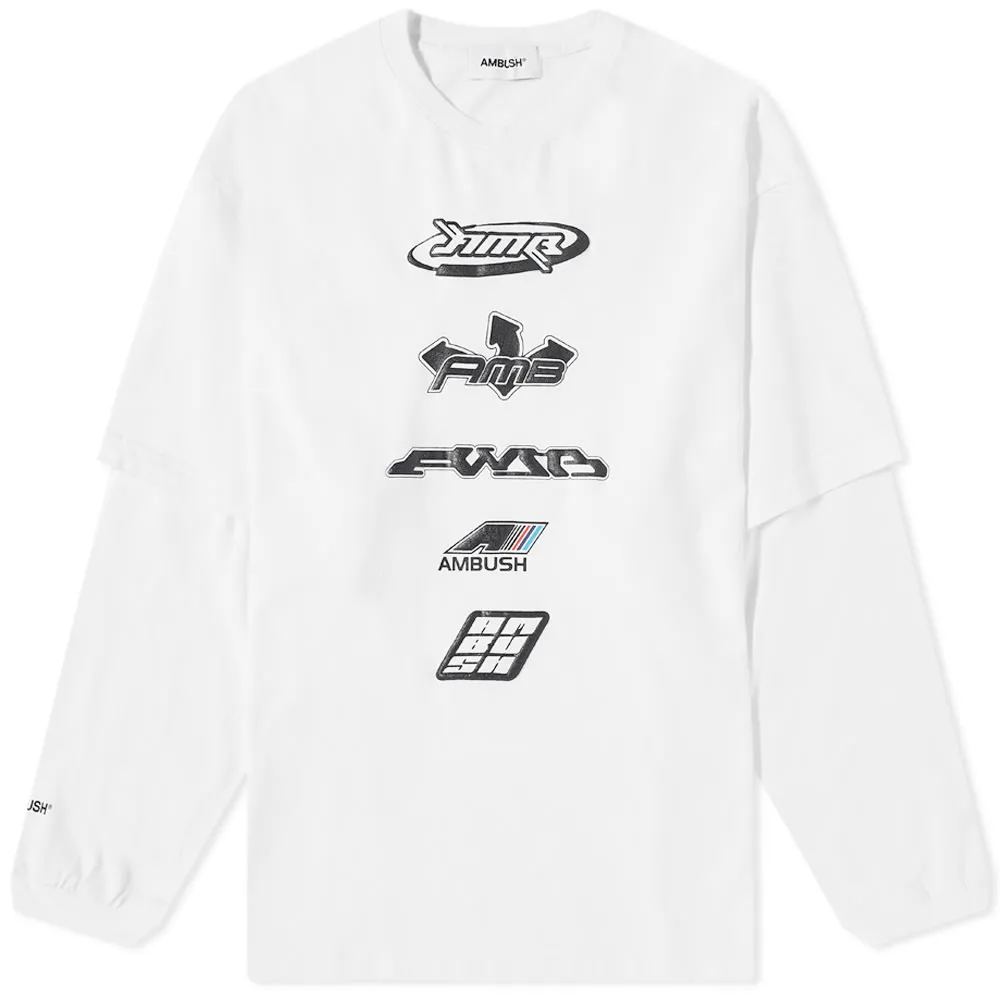 Ambush Long Sleeve Graphic Mix Tee