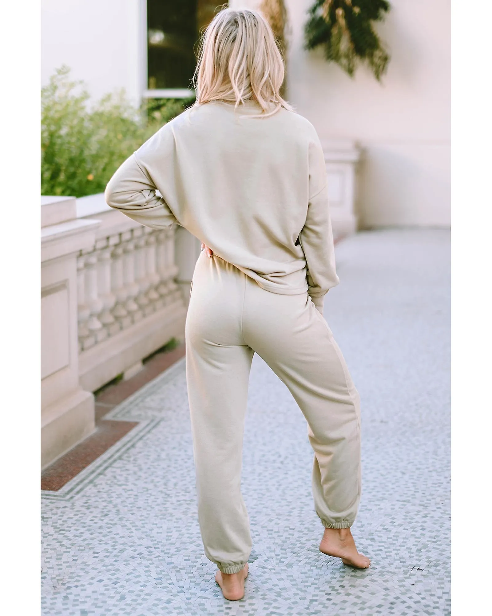 Azura Exchange  Long Sleeve Top and Drawstring Pants Lounge Outfit