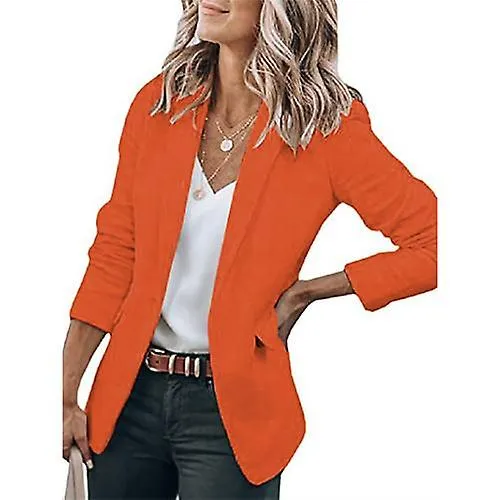 Blazer Women White X Temperament Slim Spring Autumn New Fashion Slim Chic Long Sleeve Solid Suit Collar Coats Feminina