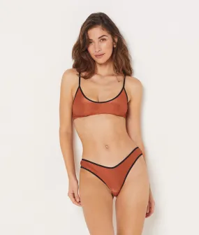 Braguita bikini talle bajo MYSTIC SWIM TERRACOTTA - ETAM