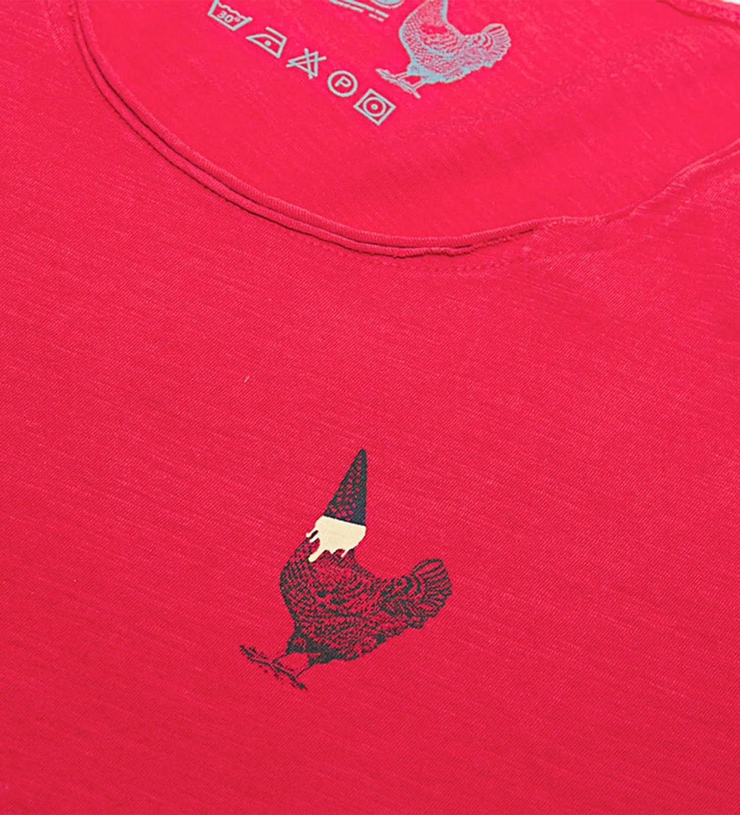 CAMISETA MUJER ROJO