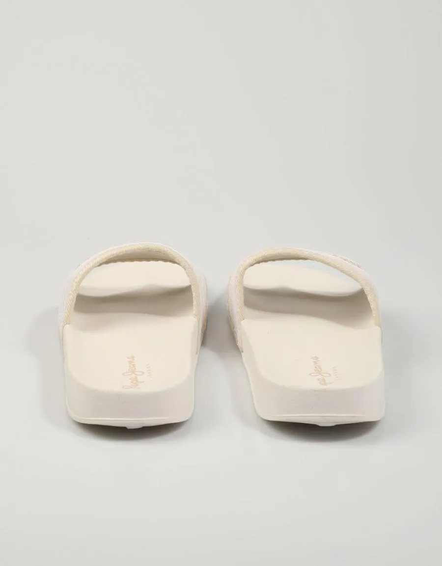  chanclas PEPE JEANS Slider Zebra - Pls70106 en Beige 78445