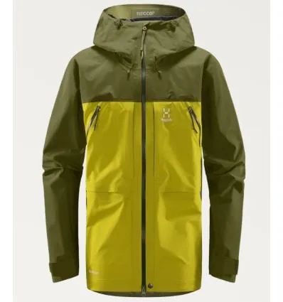 Chaqueta de esquí HAGLÖFS Vassi Touring GTX para hombre (Aurora/Verde Oliva)