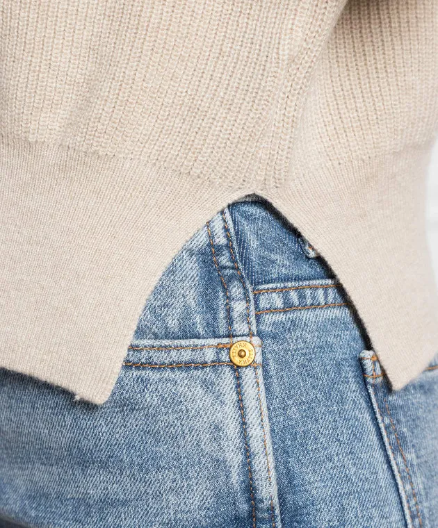 COLOMBO Beige cashmere pullover