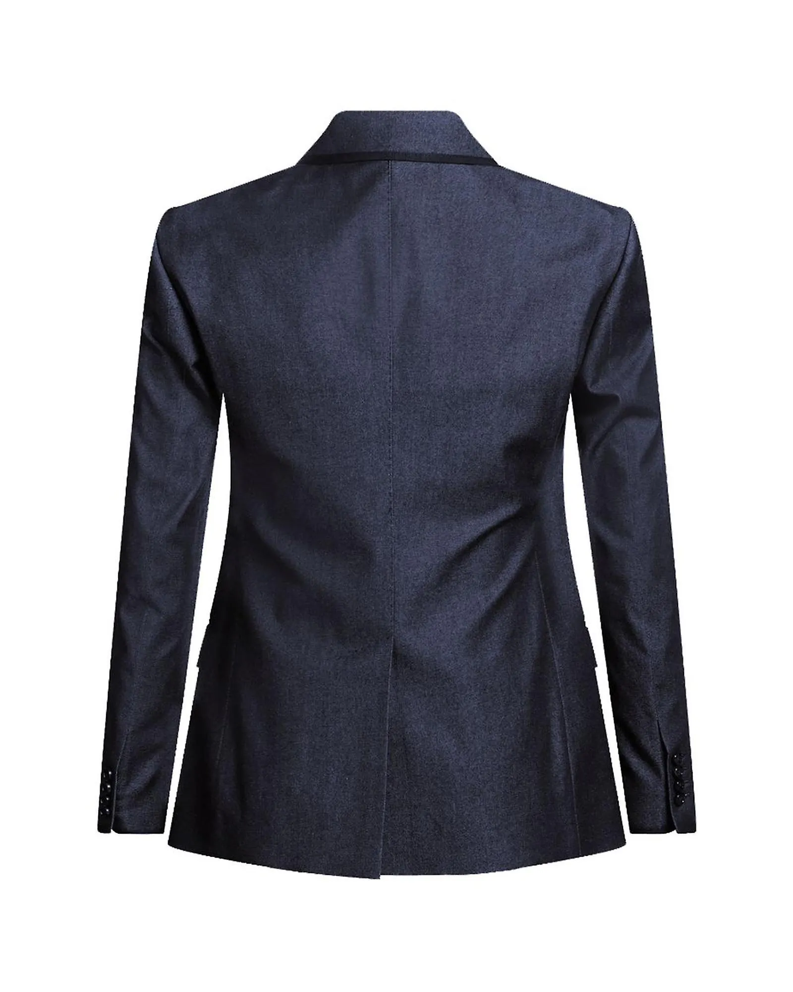 Dolce & Gabbana Denim Effect Cotton and Silk Blazer