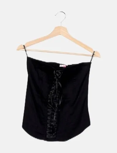 Dosis Corset negro fruncido