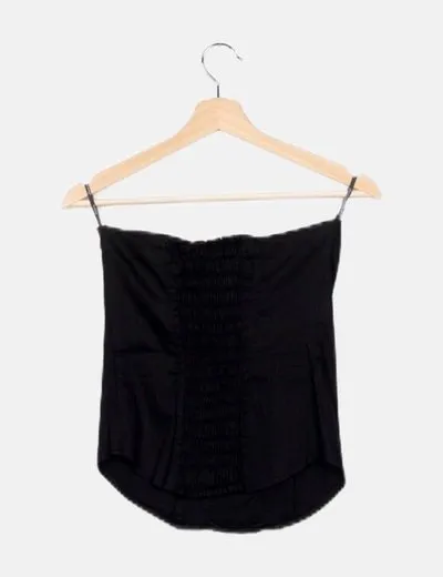 Dosis Corset negro fruncido