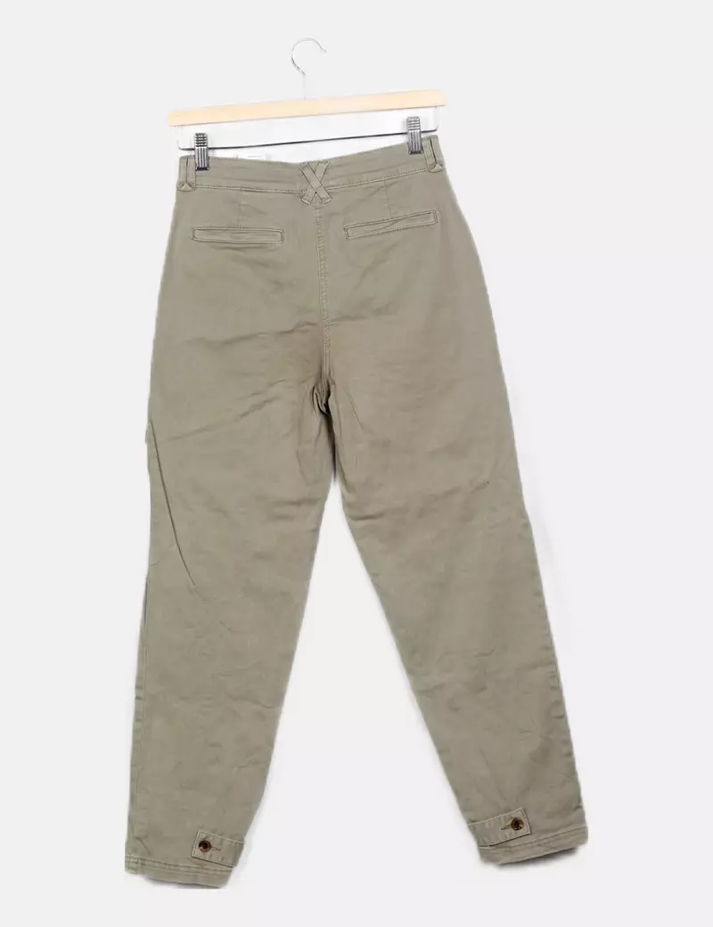 H&M Pantalón cargo khaki