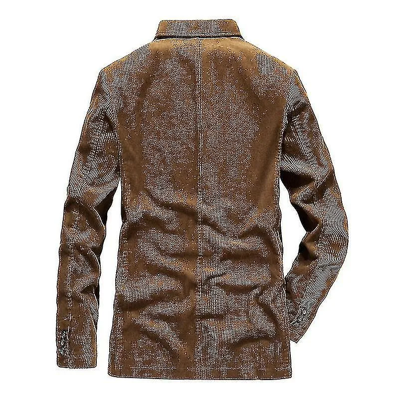 Hombre Vintage Casual Work Wear Pana Traje Blazer Chaqueta