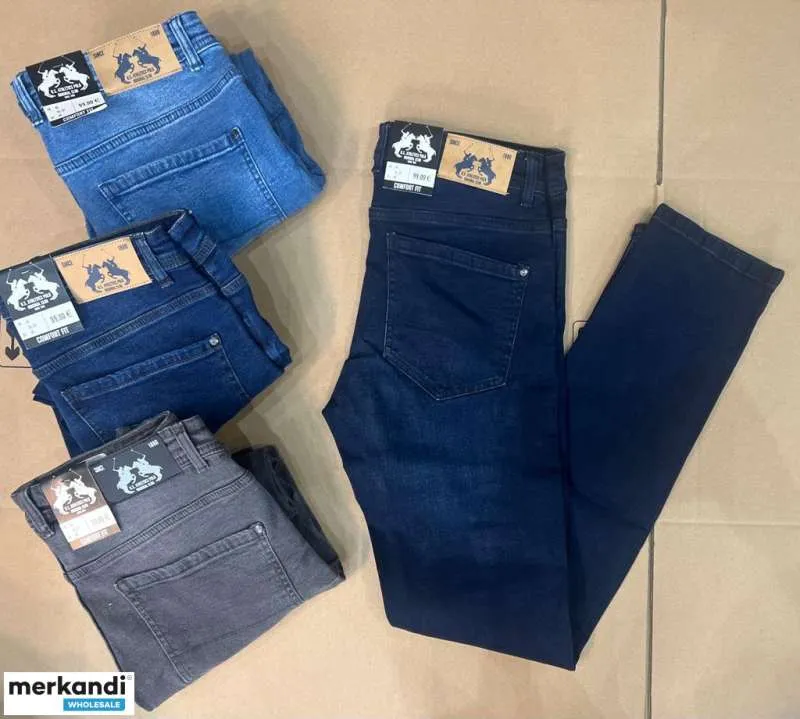 JEANS 5 BOLSILLOS PARA HOMBRE - US ATHLETIC POLO CLUB - VARIAS TALLAS Y COLORES