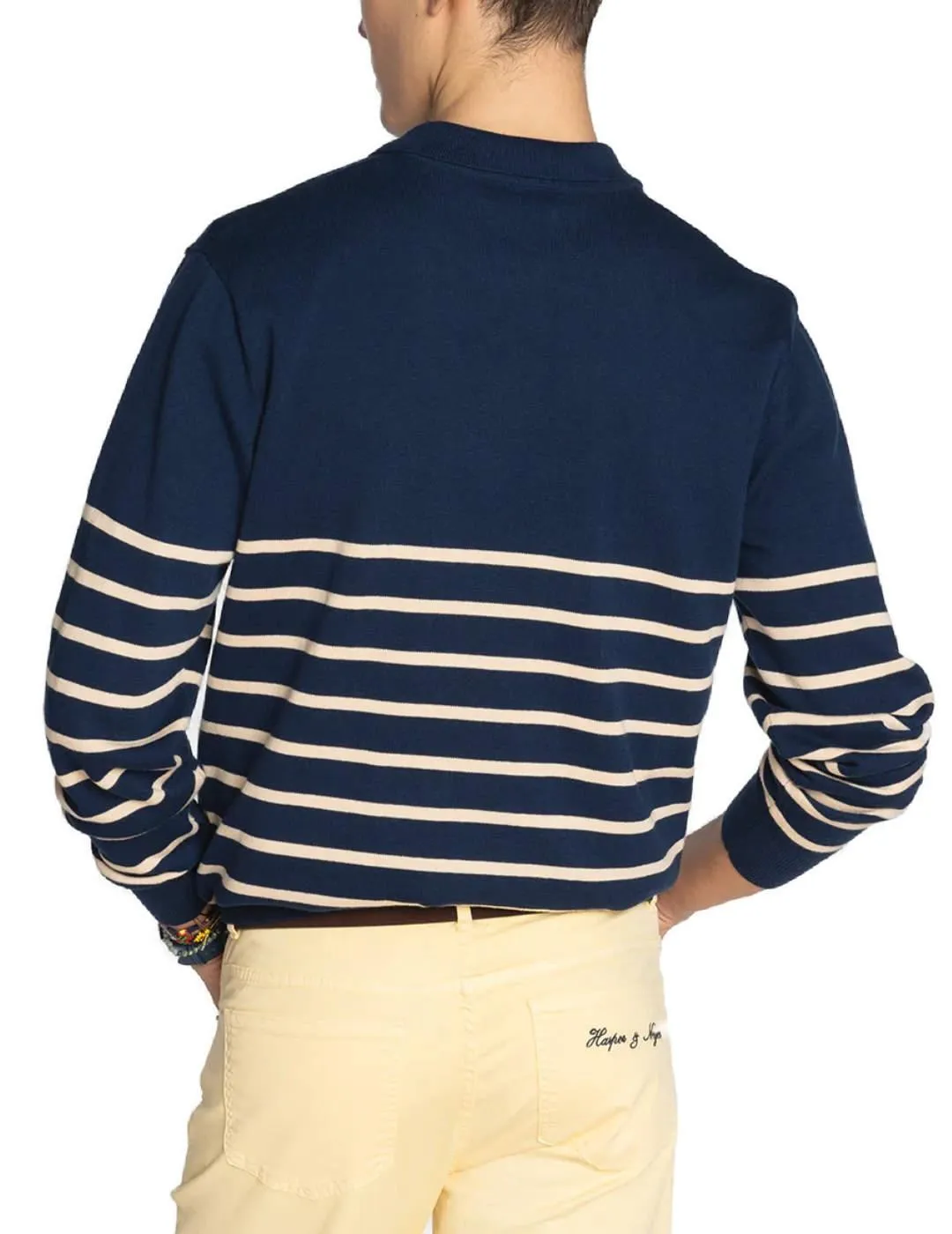 Jersey Harper Old Harbor marino rayas para hombre