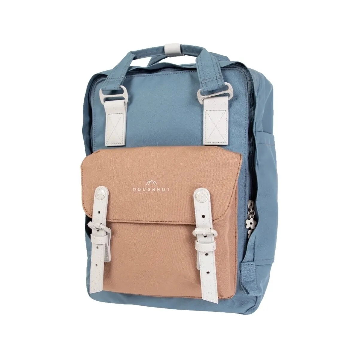 Macaroon Monet Backpack - Dusty Blue/Mushroom