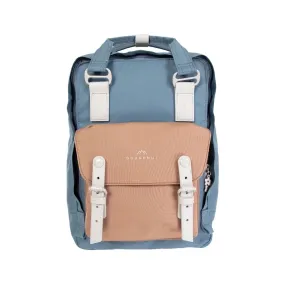 Macaroon Monet Backpack - Dusty Blue/Mushroom