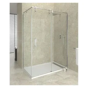 Mampara de ducha Moving frontal 2 fijos + 1 correderas 140x90x199 GME
