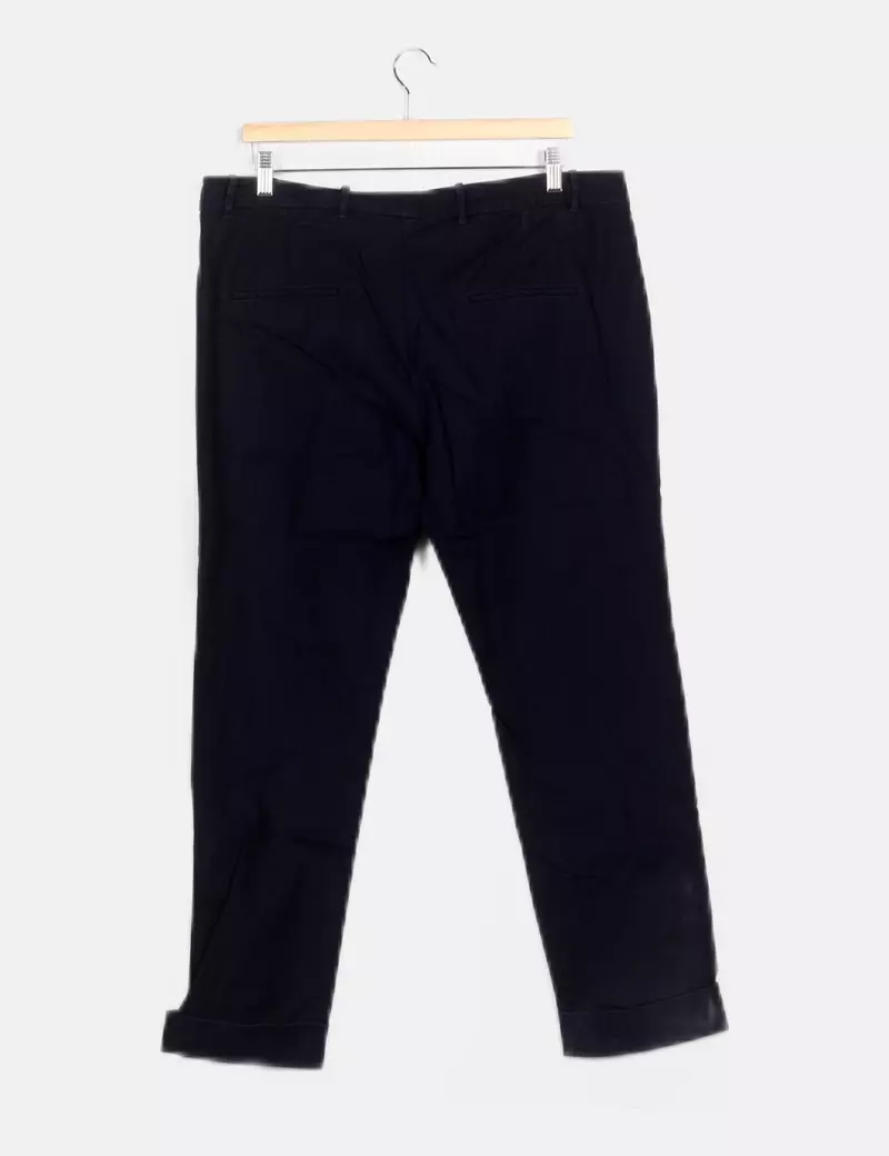 Mango Pantalón chino azul marino