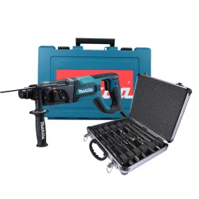 Martillo SDS Plus Makita 780W HR2475 + BROCAS Y CINCELES
