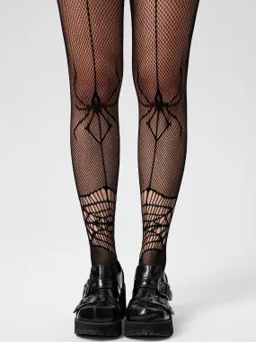  Medias hasta la rodilla con patrón de telaraña