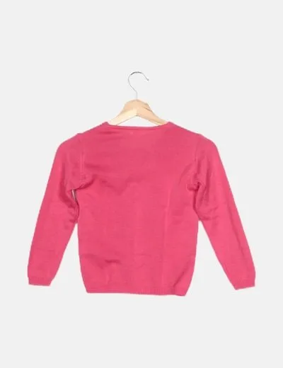 Neck & Neck Jersey rosa escote V