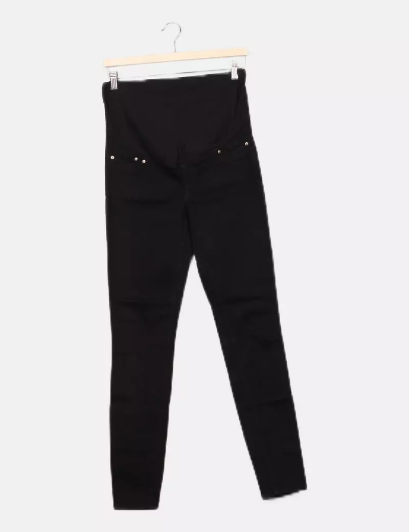 NoName Pantalón negro denim premamá