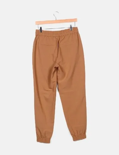 ONLY Pantalón baggy camel