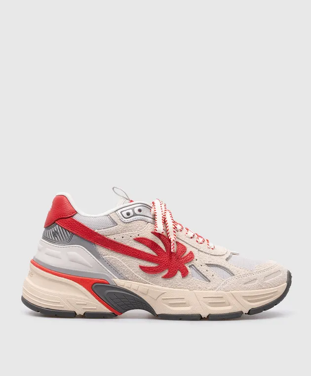 Palm Angels PA 4 combination sneakers in gray