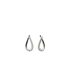 Pendientes originales de plata lisa diseo ovalado
