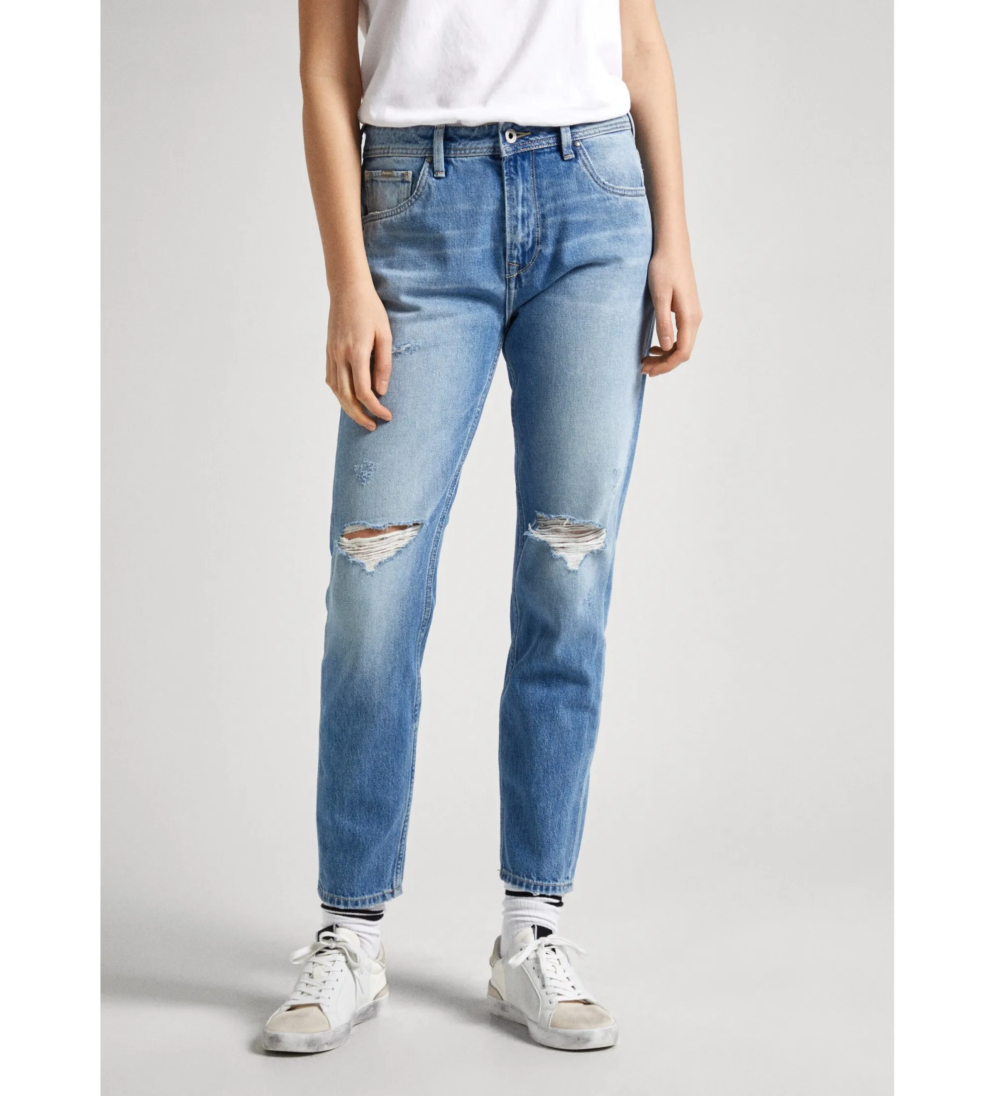 PEPE JEANS JEANS TAPERED HW AZUL