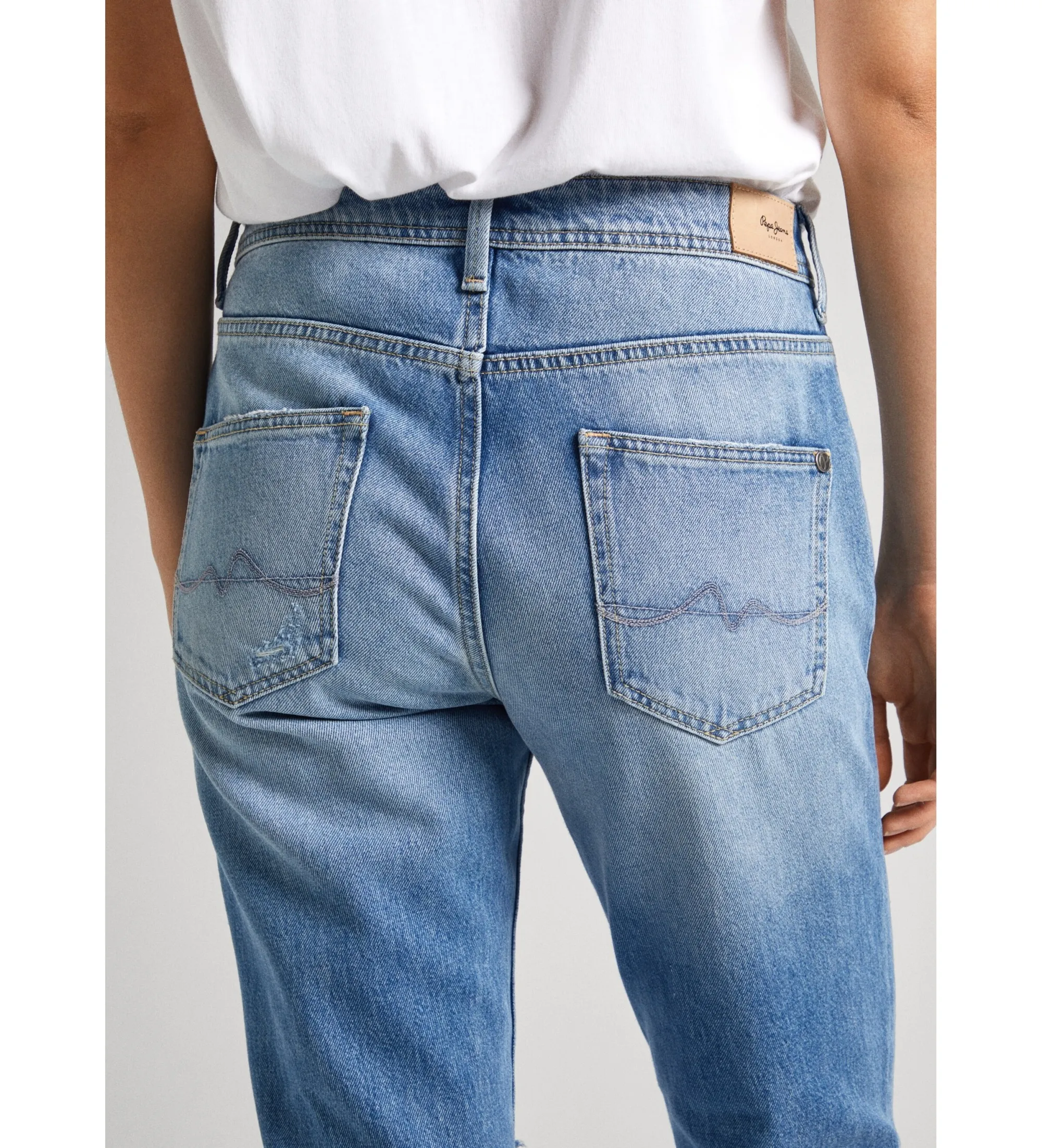 PEPE JEANS JEANS TAPERED HW AZUL