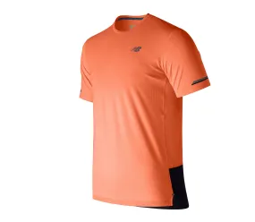 Polera Running Hombre New Balance Ice 2.0 Short Sleeve Naranja