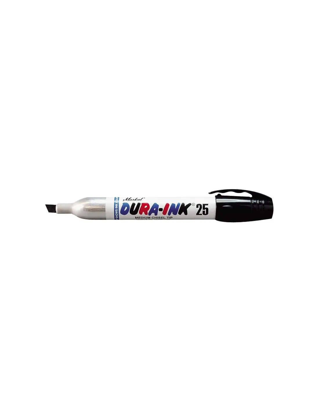 Rotulador de tinta permanente "DURA INK 25". King size-cincel  ROJO
