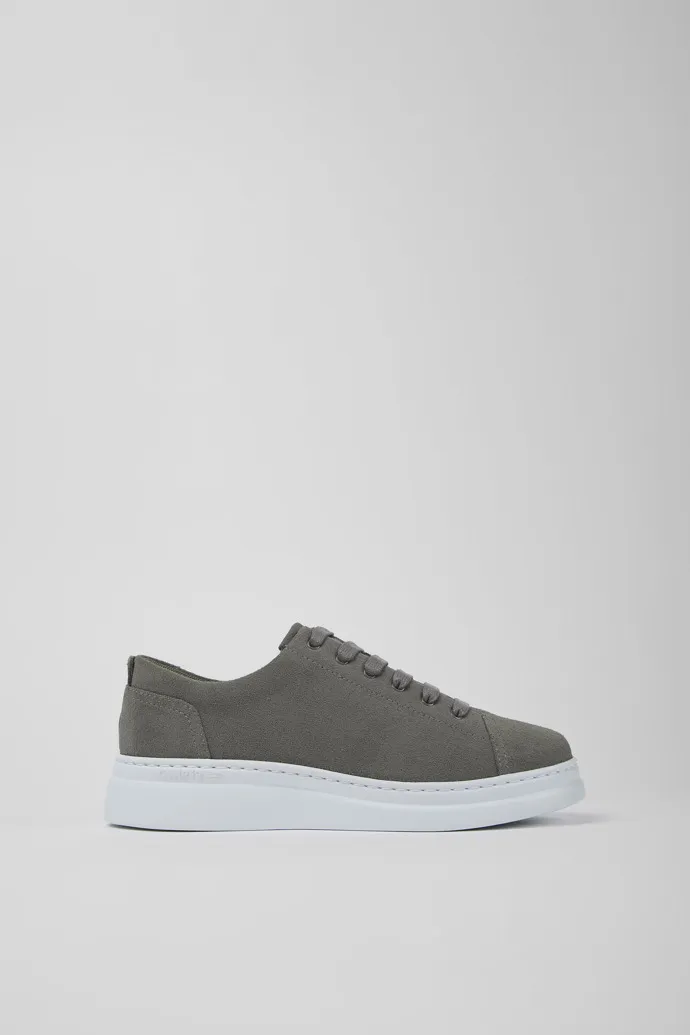 Runner Up Sneakers grises de nobuk para mujer