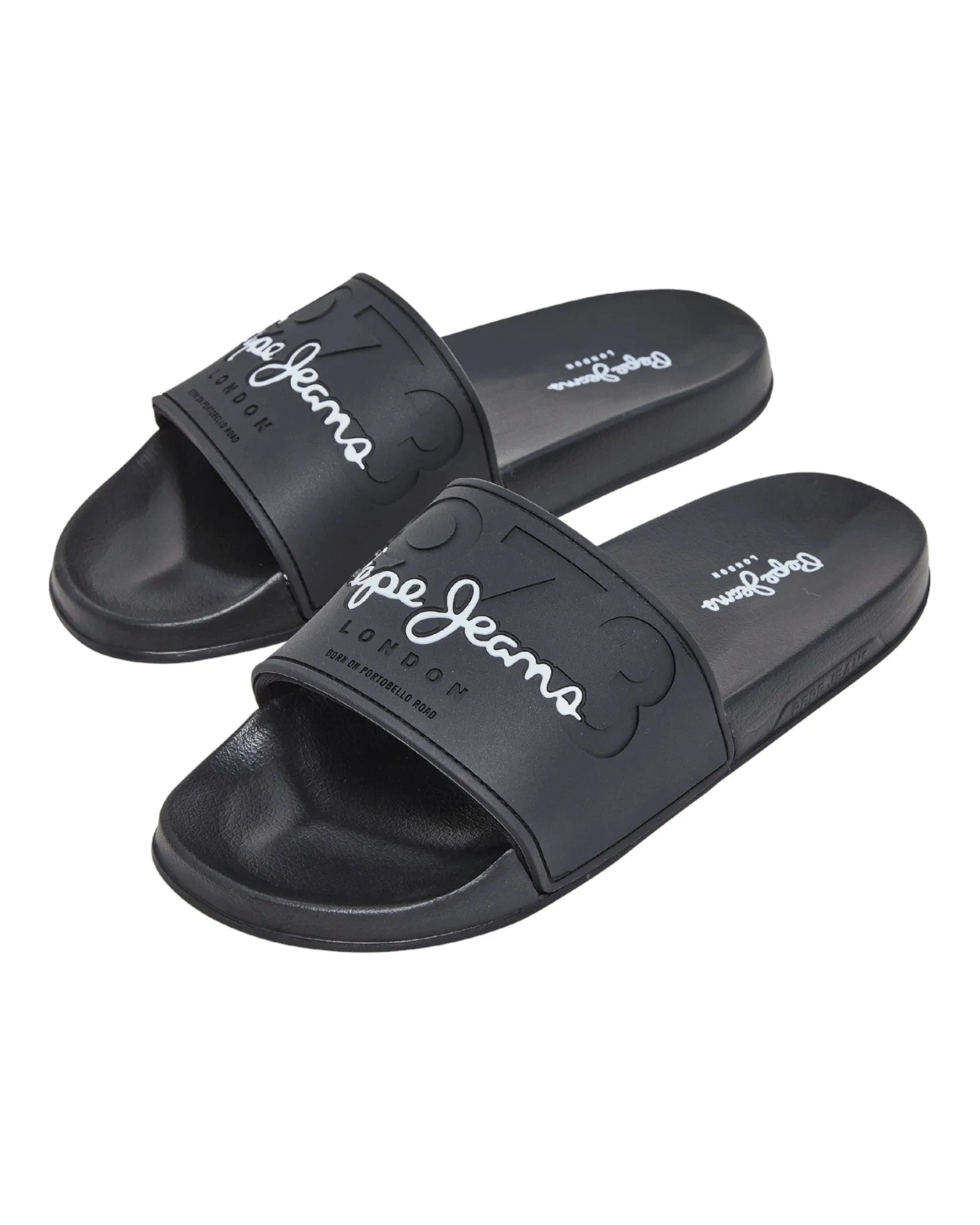 SANDALIAS DE HOMBRE PEPE JEANS SLIDER YOUNG M PMS70147 EN NEGRO