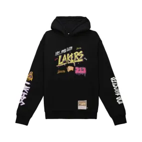 Sudadera Mitchell & Ness Nba W Slap Sticker Crew Los Angeles Lakers