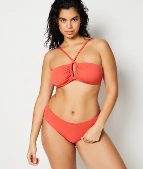 Sujetador bikini bandeau con aros, tejido relieve SEQUOIA CORAIL - ETAM