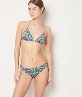 Sujetador bikini triángulo estampado floral SALINAS IMP BLEU VERT - ETAM