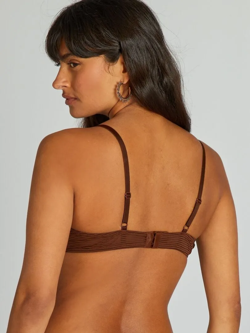 Sujetador foam de microfibra - MARRON