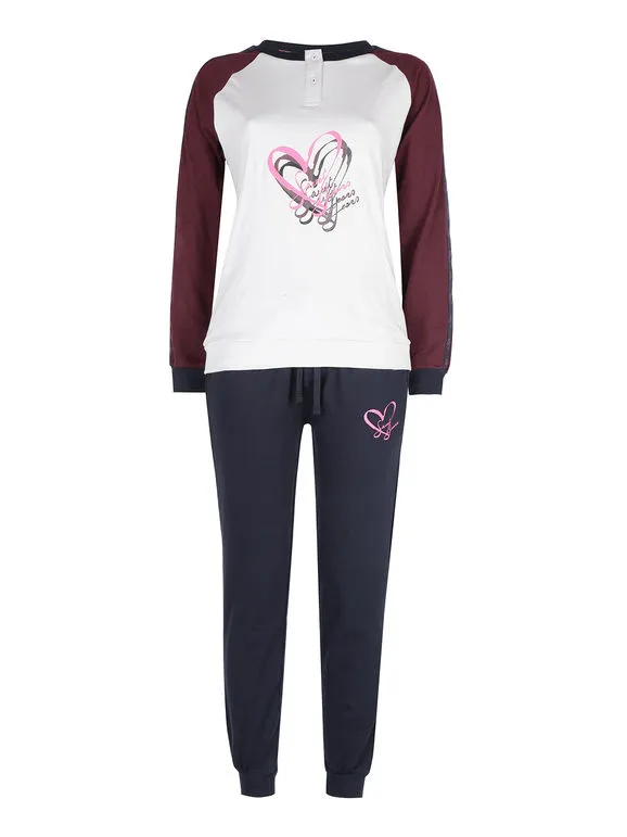 Sweet Years Pijama largo de mujer con estampado.