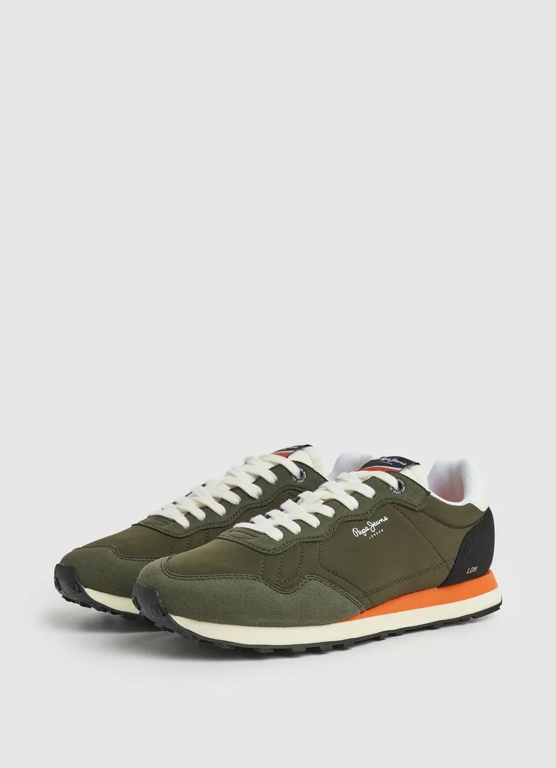 Tenis Pepe Jeans Hombre Natch One M Color Verde Caqui