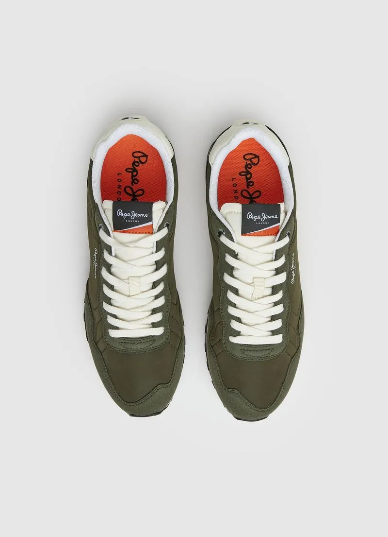 Tenis Pepe Jeans Hombre Natch One M Color Verde Caqui