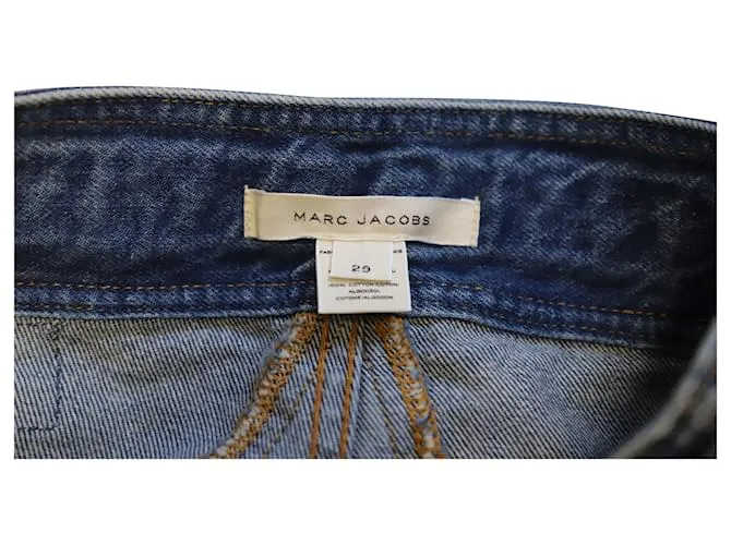 Vaqueros Boyfriend Marc Jacobs en denim de algodón azul 