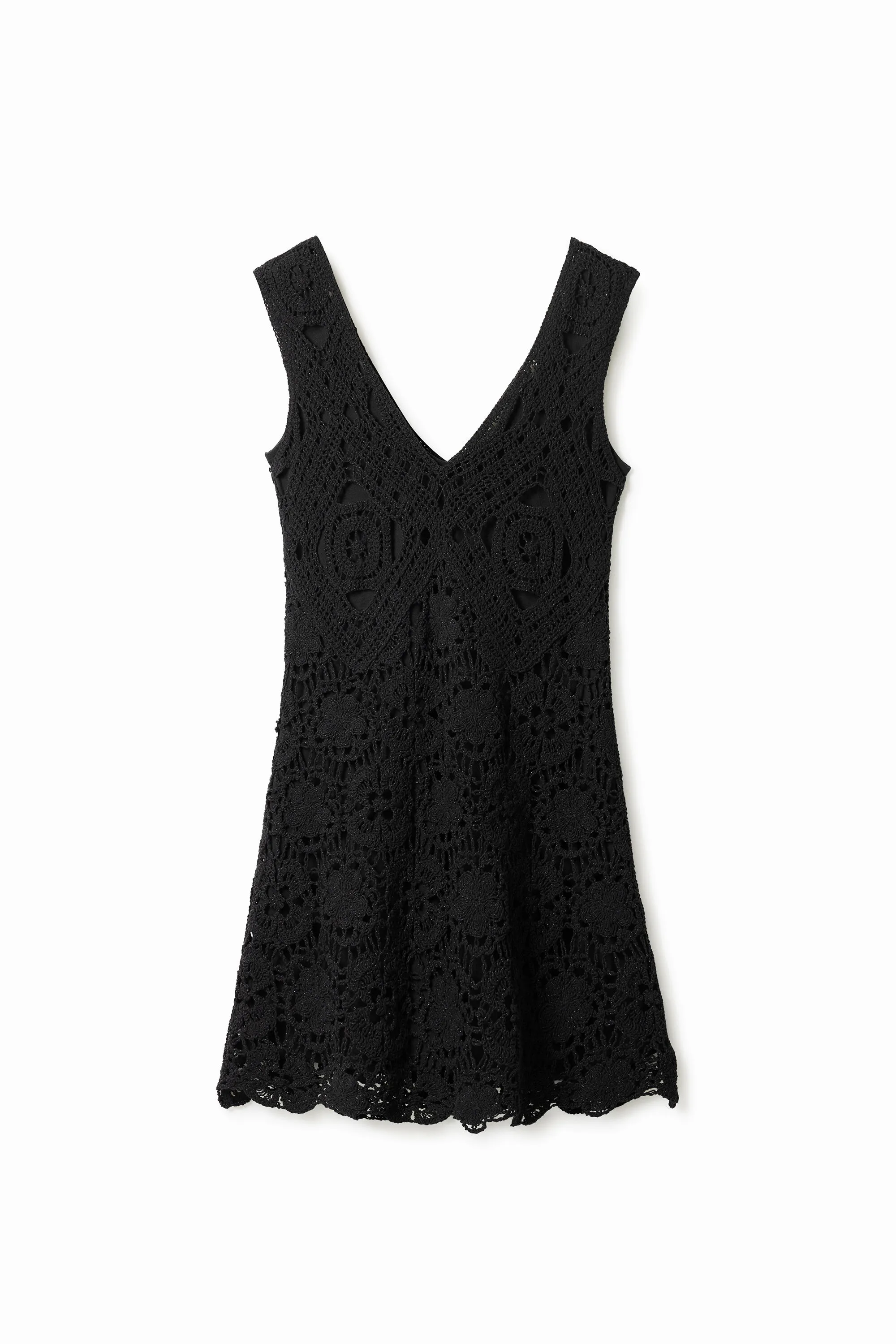 Vestido corto crochet