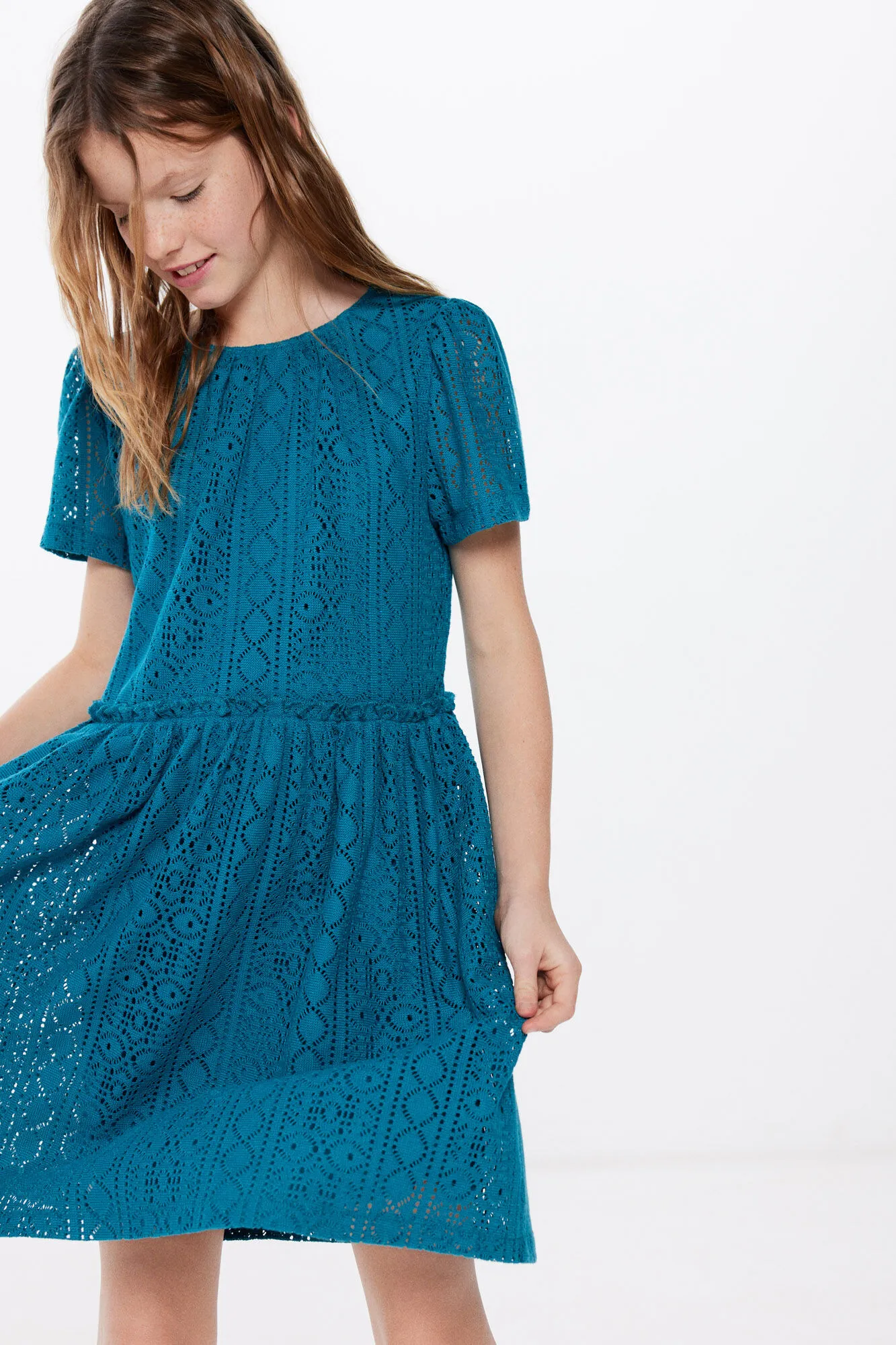 Vestido crochet niña