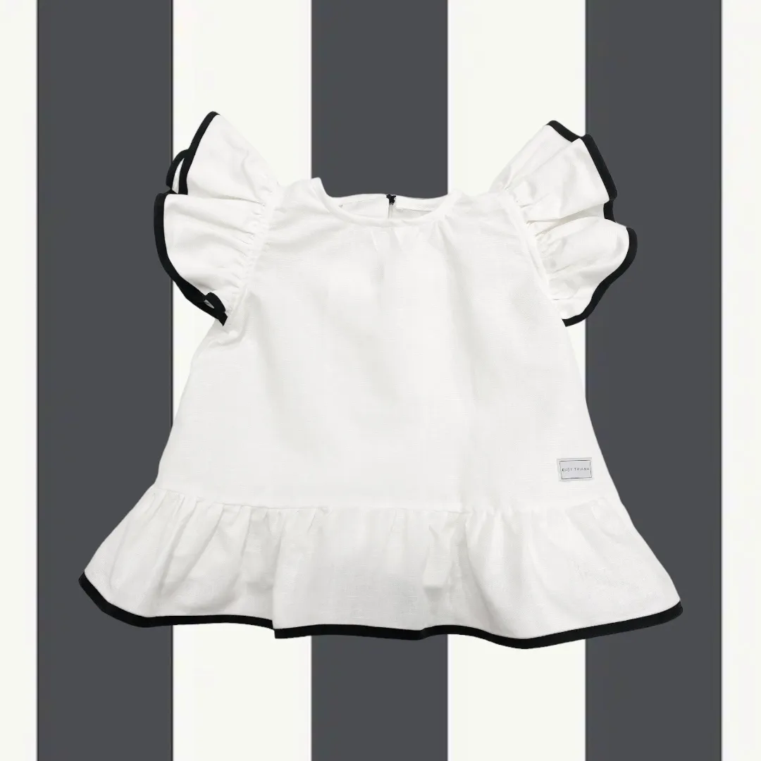 Vestido Lisa Lino Blanco