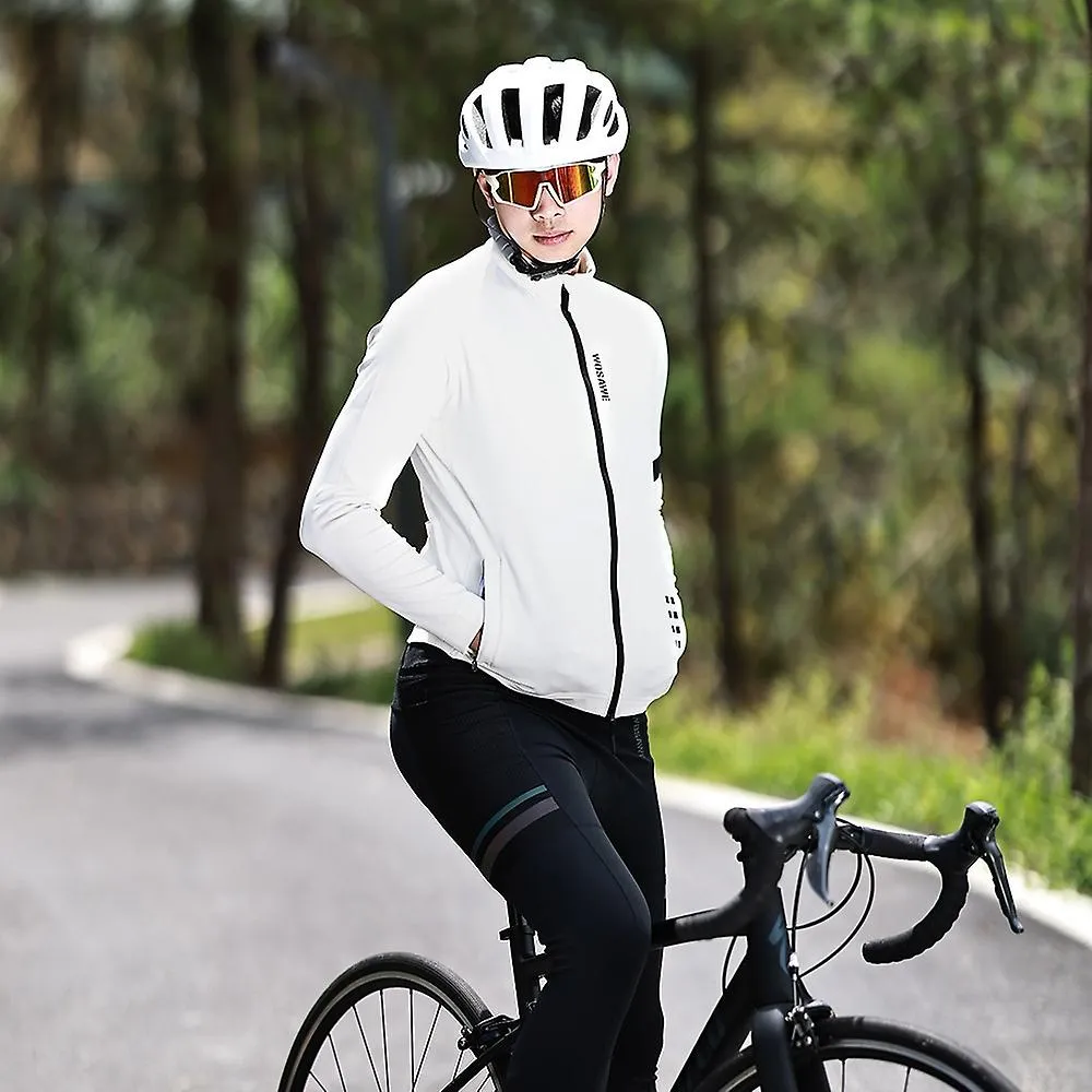 WOSAWE BH289 Men Cycling Jacket Windproof Plush Lining Coat Long Sleeve Top Asia 4XL/Europe 3XL