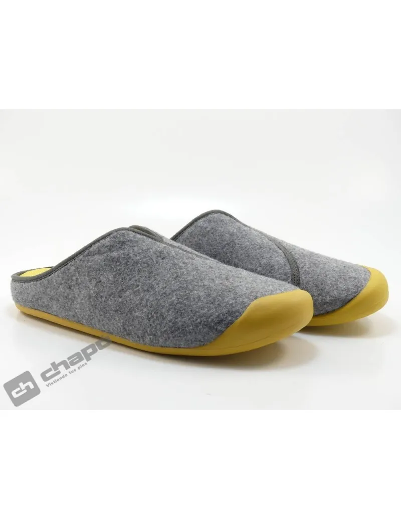 Zapatilla De Casa Gris Nordikas 9925