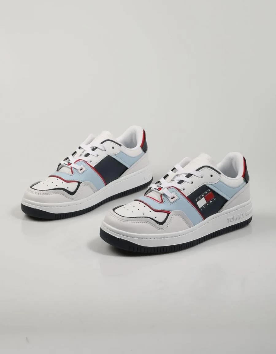  zapatillas TOMMY HILFIGER Tommy Jeans City Pop Basket Wmn en Blanco 79910